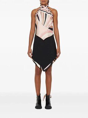 Iride Print Silk Twill Top